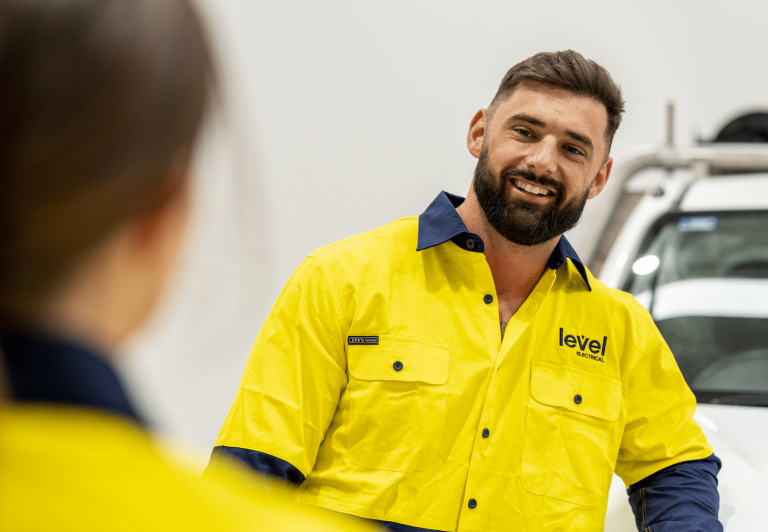 Commercial construction electrician