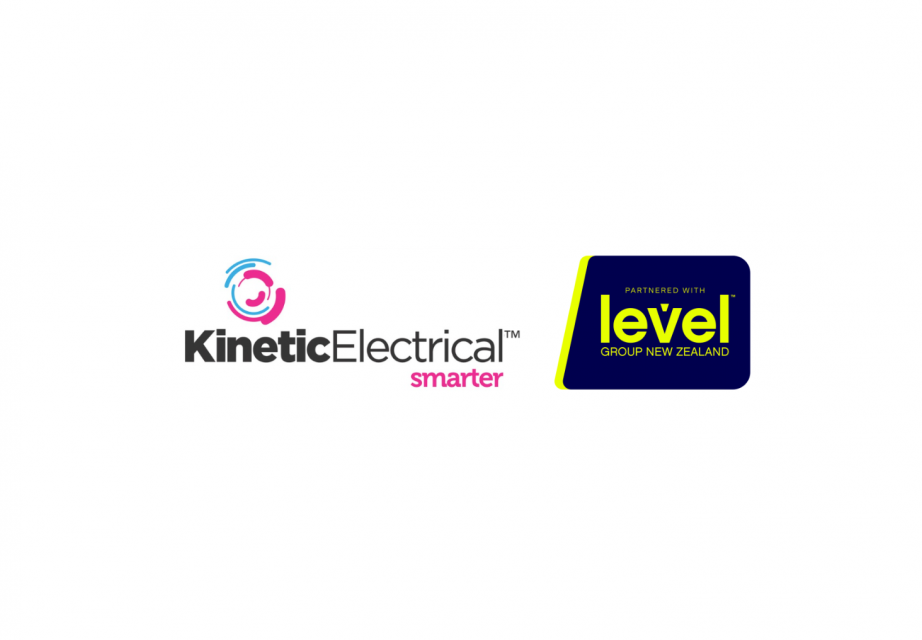 kinetic electrical partnered with level group new zealand logo